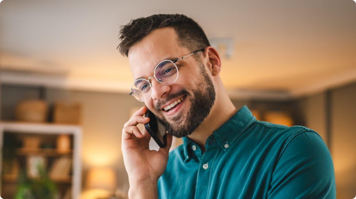 A person taking phone